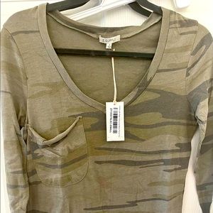 Z Supply long sleeve camo top